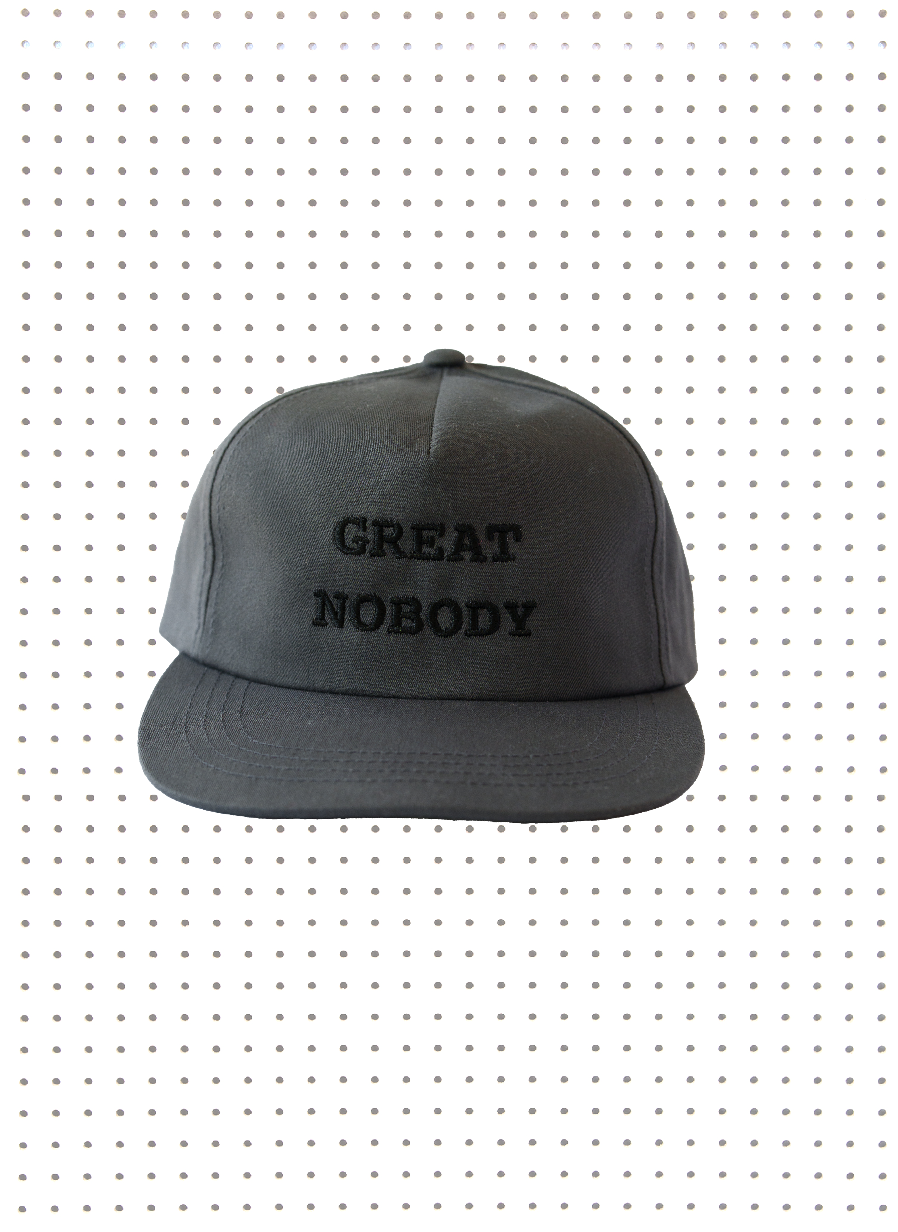 WE'RE HERE HAT CHARCOAL